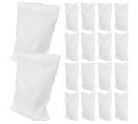20pcs White Pp Woven Flood Sandbags for Emergency Use | Large Capacity, Reusable Design, Quick Deployment, Easy to Carry and Use in Urgent Situations