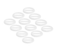 20pcs White Resin round Scarf Ring 2.5cm Id Tie Clip for Women