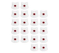 20pcs White Spray Paint Can Nozzle Tips for 4mm Male Valve Stems | Plastic PE Construction, Consistent Spray Pattern, Smooth Paint Flow, Suitable for Artists and Maintenance Workers