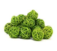 20Pcs Wicker Rattan Balls,3cm 1.18in Decorative Orbs Spheres Rattan Balls Vase Fillers Ornaments for DIY Craft Party Wedding Table Decoration