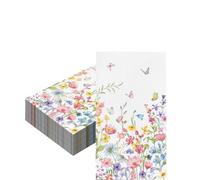 20Pcs Wildflower Napkins Serviettes, 40x33cm Disposable Floral Flower Cocktail Napkin Dinner Tissue Hand Towels Decorative Paper Napkins for Decoupage Wedding Birthday Picnic Spring Summer Party