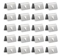 20Pcs Wind Deflector Clips Stainless Steel Car Window Fitting Clips for Rain & Wind Guard, Automotive Deflector Mounting Kit Compatible with HEKO G3 Vehicle Accessories