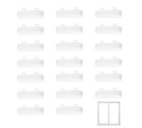 20PCS Window Drainage Cover Caps 25mm Window Vent Cover White Weep Hole Covers Double Glazing Cover Caps ABS Plastic Drainage Hole Cap Prevent Clogs Replacement for UPVC Windows Accessories