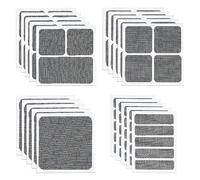 20pcs Window Screen Repair Patches Kit, Self Adhesive Screen Window Mesh Repair Fiberglass Window Repair Kit Screen Door Repair Kit for Repairing Screen Windows Doors Nets (Black, 4 Sizes)