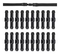 20Pcs Windscreen Washer Hose Connectors Joiners Fittings Couplers,2-Way I Type Universal Rubber Tube Pipe Connector Kit for Car, Truck, SUV, Van,Windshield Wiper Hose Repair Kit