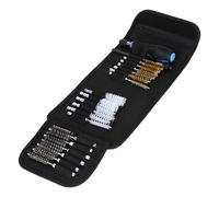 20Pcs Wire Brush Cleaning Kit, 1/4" Assorted Spiral Detail Brush Cleaning Set with Stainless Steel Hex Wire Brush Brass Wire Brush for Cleaning Steel Parts