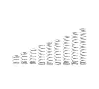 20pcs Wire Diameter 0.35mm Stainless Steel Compression Spring OD 2/2.5/3/3.5/4/4.5/5/6/7/8mm Length 5/10/15/20/25mm(10mm,2.5mm-0.35mm)