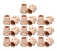 20pcs Wood Moxa Extinguisher for 1.8cm Moxa Stick Rolls | Solid Wood Accessory, Reusable Extinguishing Lid, Home and Tcm Sessions, Khaki, Easy to Operate