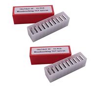 20Pcs Wood Turning Carbide Insert Blades Milling 30 Degree Lathe Chisel Replacement Blade 14X14X2mm