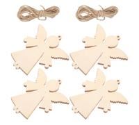 20pcs Wooden Angel Hanging Ornaments with String for Painting