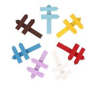 20pcs Wooden Colour Plant Labels for Garden Decoration Planting Day | Smooth Polished Finish, Cute Plant Markers for Herbs, Succulents, Mini Fairy Garden Displays Random Color