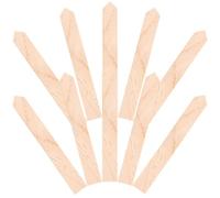 20pcs Wooden Garden Plant Labels Reusable Beige Markers for Seedlings | Compact Storage, Shareable Set for Nurseries and Outdoor Use, Suited to Gardeners and Landscapers
