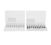20pcs Woodworking Burr File Set, Cemented Carbide Rotary Burrs Files, Milling Cutter Bits for Tools, Wood Carving and Drilling, Silver 3mm Shank