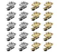 20pcs Xmas Party Candlestick Holder Clips Metal Reusable Hold Candles