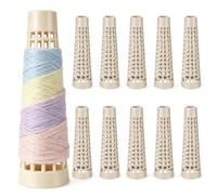 20pcs Yarn Bobbins Tapered Pp and Steaming Dyeing