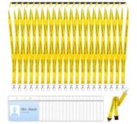 20PCS Yellow Contractor Lanyards with 20 ID Badge Holders Breakaway Safety Volunteer Lanyard Quick-Release Neck Straps for Events, Workplaces, Volunteers or Visitors Yellow Visitor Lanyards
