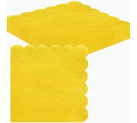 20pcs Yellow Paper Serviettes Napkins,Yellow Scalloped Luncheon Napkins Tea Party Napkins Decor,Disposable Party Serviettes Tissue Table Decorative for Picnics,Tea Parties,Birthday,Wedding Decor