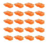 20pcs Yellow PP Tarp Grabber Clips for Rv Awning Fabric and Covers | Tool Free Setup, High Visibility Design, Rope Clamp and Bungee Cord Clip for Storm Prep and Boating