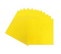 20PCS Yellow Serviettes Napkins 33cm,Solid Tissue Tableware for Party Paper Napkins Disposable,2Ply Beverage Luncheon Decorative Paper Napkin for Dinner,Bar,Restaurant