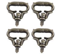20Pcs Zinc Alloy Antique Mini Drawer Pull Mini Thread Drawer Pull Handles for Jewelry Box, Antique Cabinet with Screws, Ideal Lovers