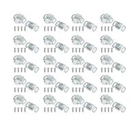 20Pcs Zincs Alloys Roller Latches with Mounting Screws Double Roller Catches Hardware for Mailbox Cabinet Door Repair Double Roller Catches Hardware