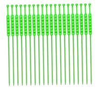 20Pcs Zip Tie Snow Chains for Motorbike/Ebike 20" Anti-Skid Nylon Snow Chains for Emergency, Security, Winter Driving, Green Tire