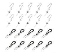 20Pcs Zipper Holder Upper for Jeans, Plastic Zipper Stopper Helper Clip to Prevent Slipping, Easy Install No Sewing Fix for Pants Buttons, Secure Fit for Daily Wear, Black and White Mix Pack(C)