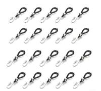 20Pcs Zipper Holder Upper for Jeans, Plastic Zipper Stopper Helper Clip to Prevent Slipping, Easy Install No Sewing Fix for Pants Buttons, Secure Fit for Daily Wear, Black and White Mix Pack(B)