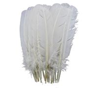 20PcsLot White Pheasant Feathers Duck Ostrich Turkey Goose Feather DIY Party Decoration Feather 10-15CM 4-6inch [25-30cm 10-12inch]