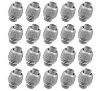 20Pieces 1/2Inch Liquid Tight Connectors Without Metallics Nylon Electrical Conduit Fittings Easy Installion Designs Electrical Flexible Fittings