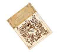 20Pieces Vintage Decorative Sticker Hollowed Embossed Corner Sticker for Scrapbooking Photo Album Journal Decoration Journal