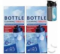 20Pieces Water Bottle Cleaning Ta/blets,Kettle Descaler Ta/blets for Stain Removal,All-Purpose Bottle Cleaner for Glass Bottles & Cups,Cleaning Supplies for Household Use,Deep Cleaning & Fast Acting