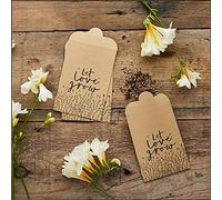 20Pk 'Let Love Grow' Kraft Seed Bags