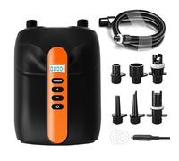20PSI Electric Paddle Board Pump,Sup Pump Electric DC12V,Dual Stage Quick Air Inflator & Auto-Off,Suitable for Inflation/Deflation Stand Up Paddle Board,kayaks,Tent,Boats,Water Sports