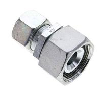 20S & 30S Zink plated Steel Straight Cutting Fitting with Swivel 400 bar NBR O-ring Sealing Cone ISO 8434-1
