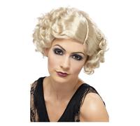 20s Flirty Flapper Wig, Short, Blonde