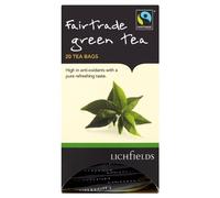 ( 20s Pack ) Lichfields Fairtrade Green Tea 20 Tea Bags 40g