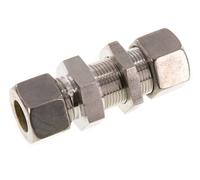 20S Stainless Steel Straight Compression Fitting Bulkhead 250 bar ISO 8434-1