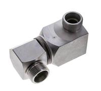 20S Zink plated Steel Ball-Guided Double Swivel Joint Cutting Fitting DN 16350 bar NBR ISO 8434-1