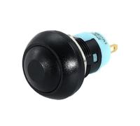 20set 1/6 PCS,Mini Round Push Button Switch,PBS-33A Self-Locking/33B Self-reset,2Pin,12mm,3A 250VAC/1A 125VAC,Electrical Equipment(PBS-33A Black,6pcs)