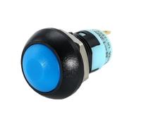 20set 1/6 PCS,Mini Round Push Button Switch,PBS-33A Self-Locking/33B Self-reset,2Pin,12mm,3A 250VAC/1A 125VAC,Electrical Equipment(PBS-33A Blue,1pcs)
