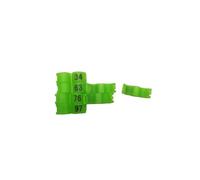 20Set Inner 2.7/3/4/4.5/5Mm Bird Dove Pigeon Parrot Leg Rings Small Birds Foot Rings Bird Clip Ring,green,3mm