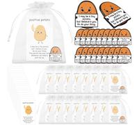20Set Motivational Potato Employee Appreciation Gifts Inspirational Potato Pins Emotional Support Lapel Pin Positive Affirmation Card for Coworker Staff Back to School Gifts for Students from Teacher