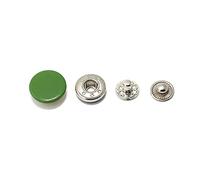 20sets 10/12/15/17mm Metal Snap Buttons for Clothing Fastener snap Button DIY Clothes Button Sewing Accessories, Green, 10mm