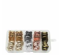 20sets/lot 10mm-18mm Metal Wallet Buttons Magnet Buckle Snap Fasteners Bags Sewing Garment Accessories Materials Buckle with Box-24pcs Mix 6 Colors-18mm