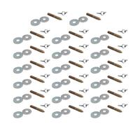 20Sets Parrots Cage Perch Installation Tool Birdcage Standing Perch Fixing Screw Bolts With Washers Birdcage Accessories Pet Cage Assembly Parts