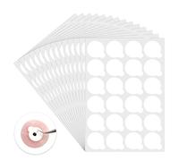 20Sheets 600Pcs Self-adhesive Eyelash Extension Glue Sticker Pads Glue Holder for Eyelash Extensions, Disposable Eyelash Glue Holder Pallet for Makeup Tool Supply (White)