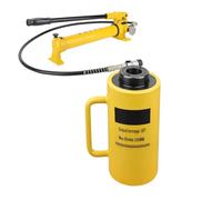 20T/30T Hollow Hydraulic Jack, Single-Acting Cylinder, Push And Pull Function, Includes CP-700 Hand Pump(30T-4in Stroke+CP-700 Hand Pump)