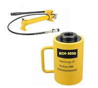 20T/30T Hollow Single-Acting Hydraulic Cylinder, Push Pull Jack With CP-700 Hand Pump(30T-2in Stroke+CP-700 Hand Pump)
