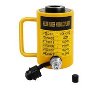 20T/44100 Lbs Hydraulic Cylinder Jack, Professional Hollow Hydraulic Jack 50mm Ram Hydraulic Solid Cylinder, Portable Hydraulic Lifting Cylinder for Trucks, Tractors, Van